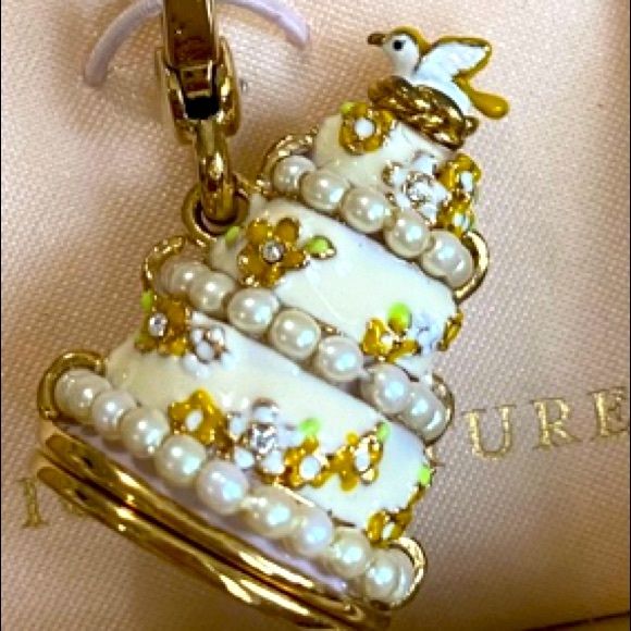 Juicy Couture Jewelry - Juicy Couture WEDDING CAKE Charm Pearls Dove BRIDAL ANNIVERSARY